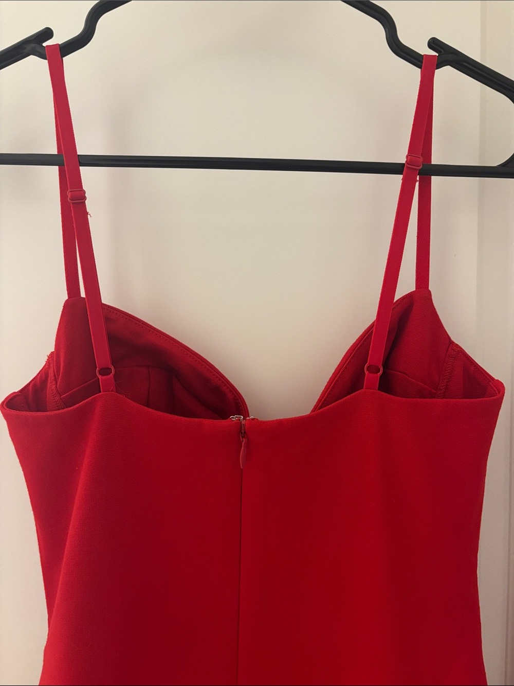 Babaton Aritzia Red Spaghetti-Strap Mini Dress Size 4 / Small Like New - Picture 4 of 7